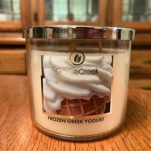 Brand new Goose Creek Frozen Greek Yogurt 3 Wick Candle